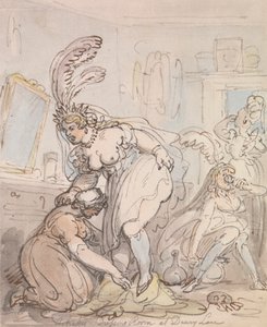 Il camerino delle attrici al Drury Lane da Thomas Rowlandson