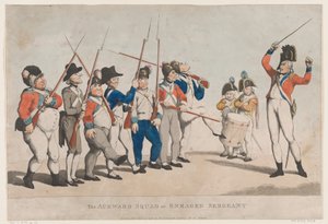 La squadra goffa o sergente infuriato, 17 luglio 1798 da Thomas Rowlandson