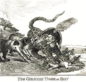 La Tigre Corsicana Abbaiata (Napoleone Bonaparte), caricatura 1808