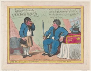 I coraggiosi marinai della Vittoria e i resti del compianto Nelson! da Thomas Rowlandson