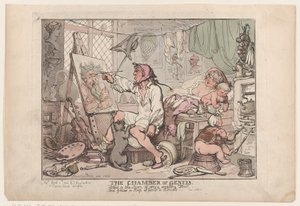 La camera del genio, 2 aprile 1806 da Thomas Rowlandson