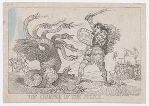 Il Campione del Popolo da Thomas Rowlandson