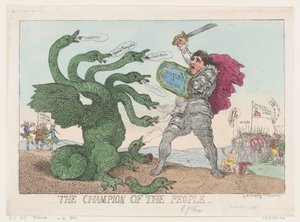 Il campione del popolo da Thomas Rowlandson