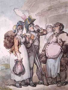 "I fascini di una giubba rossa" da Thomas Rowlandson
