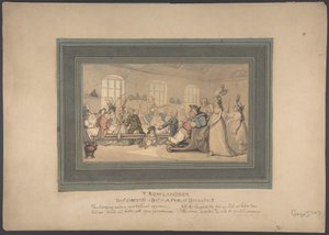I piaceri del bagno: una colazione aperta al pubblico da Thomas Rowlandson