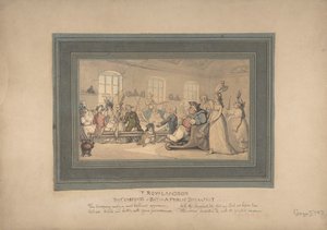 I comfort di Bath e colazione pubblica, 1780-1827 da Thomas Rowlandson
