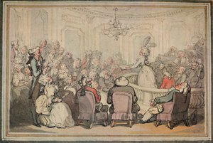 Il concerto. Da Il viaggio di Matthew Bramble a Bath, c1780-1820, 1923 da Thomas Rowlandson