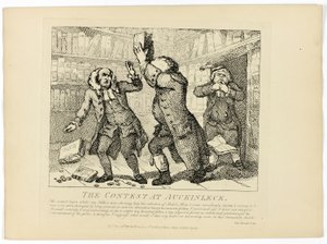 La gara di Auckinleck, dal Tour delle Ebridi di Boswell da Thomas Rowlandson
