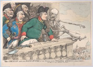 Il Corso e i Suoi Segugi alla Finestra delle Thuilleries Guardando Oltre Parigi, 16 aprile 1815