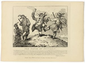 La danza del Dun-Can, dal Tour delle Ebridi di Boswell da Thomas Rowlandson