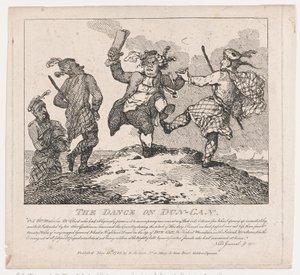La Danza su Dun-Can Bellezze Pittoresche di Boswell, Parte Seconda da Thomas Rowlandson