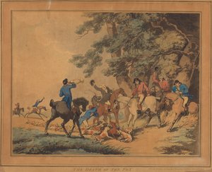 La morte della volpe da Thomas Rowlandson