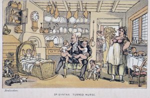 Il Dottore che tiene i bambini - in “I tre tour del Dottor Syntax: alla ricerca del pittoresco, della consolazione e di una moglie” di William Combe