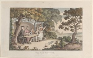 La penitente giusta, da Il vicario di Wakefield, 1 maggio 1817 da Thomas Rowlandson