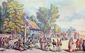 La strada di Falmouth da Thomas Rowlandson