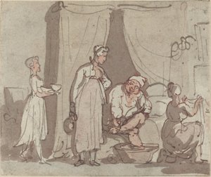 Il bagno del piede (Asciugatura)