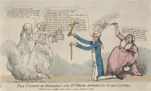 I fantasmi di Mirabeau e del dottor Price che appaiono al vecchio Loyola da Thomas Rowlandson