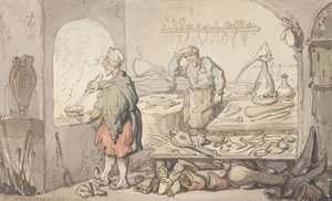 La vetreria da Thomas Rowlandson