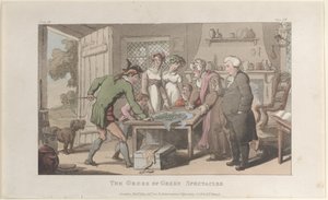 Gli occhiali verdi, da Il vicario di Wakefield, maggio 1817 da Thomas Rowlandson