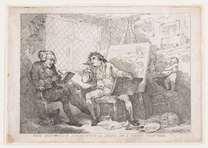 Lo Storico che Anima la Mente di un Giovane Pittore, 1784 da Thomas Rowlandson