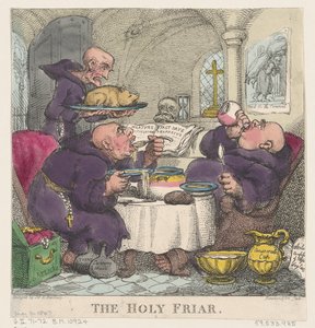 Il frate santo, 6 maggio 1807 da Thomas Rowlandson