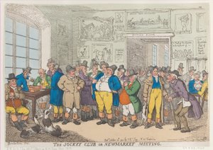 Il Jockey Club o riunione di Newmarket, 10 ottobre 1811 da Thomas Rowlandson