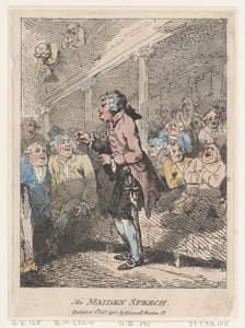 Il discorso della fanciulla, 5 ottobre 1785 da Thomas Rowlandson