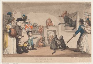 La stanza delle scimmie nella torre da Thomas Rowlandson