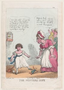 La speranza della madre, 21 maggio 1808 da Thomas Rowlandson