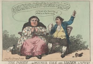 La parodia, - ovvero Madre Cole e Leader da Thomas Rowlandson