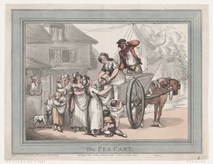 Il carro dei piselli, 16 aprile 1788 da Thomas Rowlandson