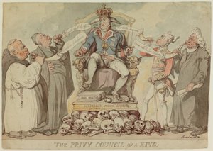 Il consiglio privato di un re da Thomas Rowlandson