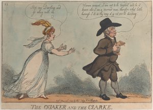 Il quacchero e il Clarke da Thomas Rowlandson