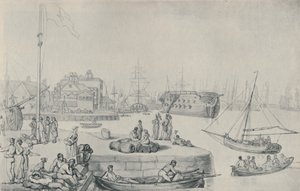 Il molo, Blackwall Docks da Thomas Rowlandson