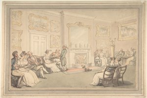 La reception da Thomas Rowlandson