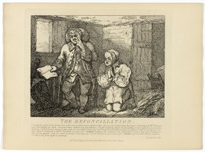 La riconciliazione, dal Tour delle Ebridi di Boswell da Thomas Rowlandson