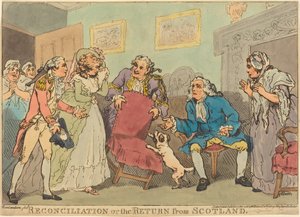 La riconciliazione, o Il ritorno dalla Scozia da Thomas Rowlandson