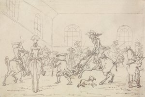 La scuola di equitazione da Thomas Rowlandson