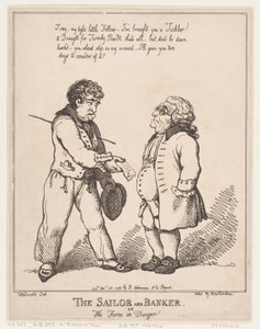 Il Marinaio e il Banchiere, o la Ditta in Pericolo, 28 ottobre 1799 da Thomas Rowlandson