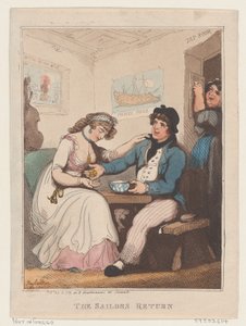 Il ritorno del marinaio, 10 ottobre 1799 da Thomas Rowlandson
