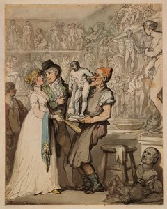 La bottega dello scultore: Acquisto di calchi, 1802 da Thomas Rowlandson