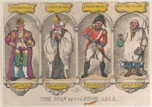 Il segno dei quattro tutti, 1810 da Thomas Rowlandson