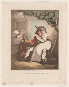 La partenza del soldato da Thomas Rowlandson