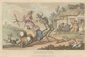 Il bevitore La danza della morte inglese, tavola 12 da Thomas Rowlandson