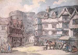 La porta sud, Exeter da Thomas Rowlandson