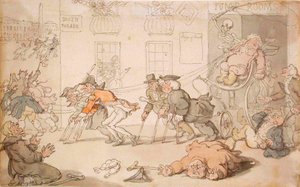 Il palcoscenico della morte da Thomas Rowlandson