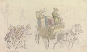 Il vicario di Wakefield: Assistenza a un nobile da Thomas Rowlandson
