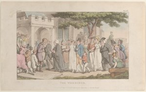 Le nozze, da Il vicario di Wakefield, 1 maggio 1817 da Thomas Rowlandson