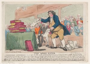 Il mangiatore di parole, 30 dicembre 1786 da Thomas Rowlandson