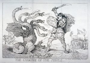 Il campione del popolo da Thomas Rowlandson